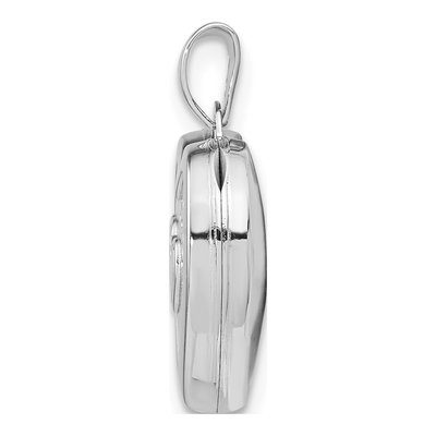 Sterling Silver Heart on Locket – view 3
