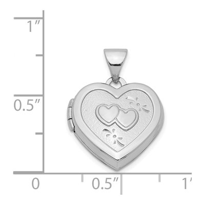 Sterling Silver Heart on Locket – view 5