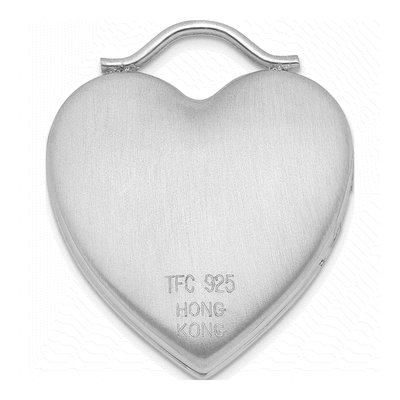 Sterling Silver Always on My Mind Forever Heart Locket – view 4