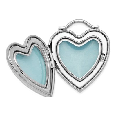 Sterling Silver Always on My Mind Forever Heart Locket – view 6