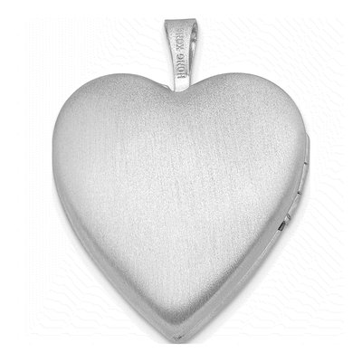 Sterling Silver 1/20 ct tw Diamond Memory Heart Locket – view 3