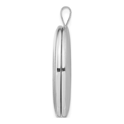 Sterling Silver Paw Print Oval Locket – view 3