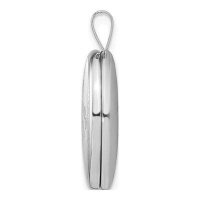 Sterling Silver Paw Prints Oval Locket Pendant – view 3