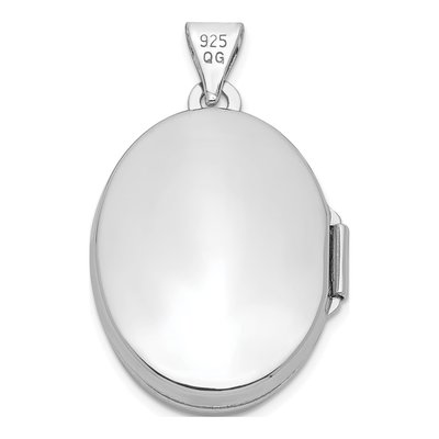Sterling Silver Oval Tree Locket – view 4