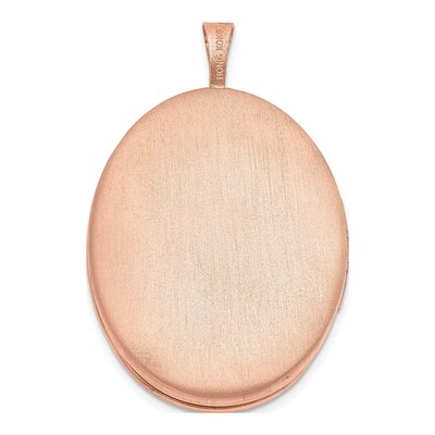 Rose Gold-Plated Sterling Silver Swirled Locket – view 4