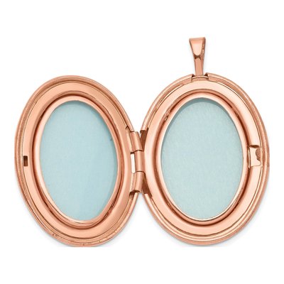 Rose Gold-Plated Sterling Silver Swirled Locket – view 6