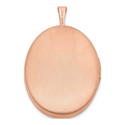 Rose Gold-Plated Sterling Silver Oval Locket – view 4