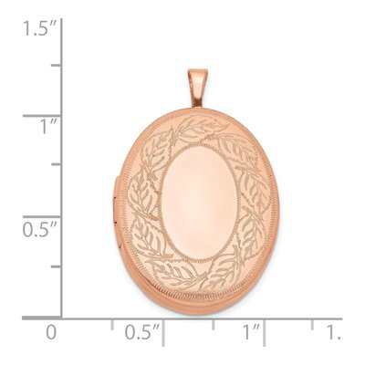 Rose Gold-Plated Sterling Silver Oval Locket – view 5