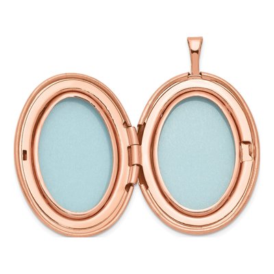 Rose Gold-Plated Sterling Silver Oval Locket – view 6