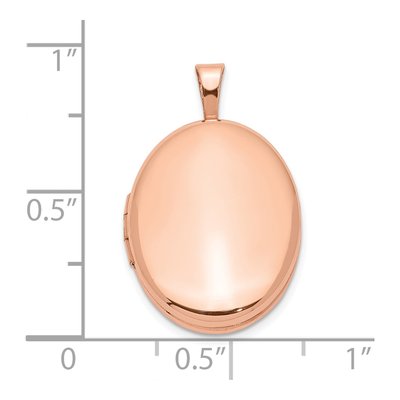 Rose Gold-Plated Sterling Silver Oval Locket – view 5