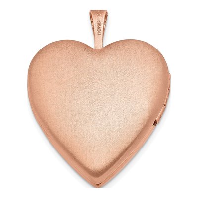 Rose Gold-Plated Sterling Silver Diamond Heart Locket – view 3