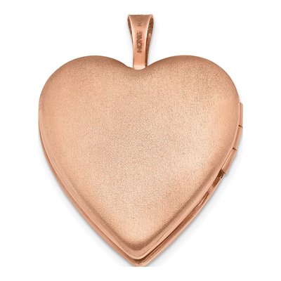 Rose Gold-Plated Sterling Silver Heart Locket – view 4