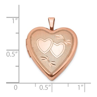 Rose Gold-Plated Sterling Silver Heart Locket – view 5