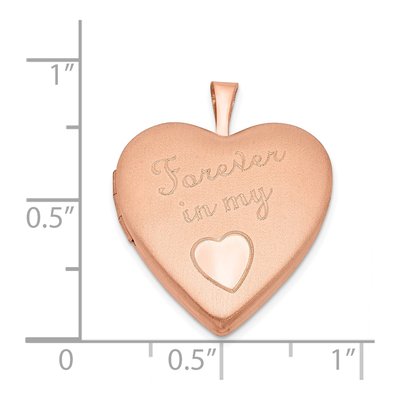 Rose Gold-Plated Sterling Silver Heart Locket – view 4