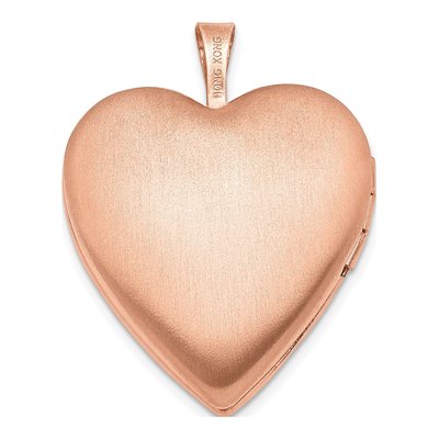 Rose Gold-Plated Sterling Silver Swirl Heart Locket – view 4