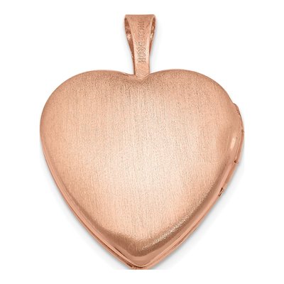 Rose Gold-Plated Sterling Silver Heart Locket – view 4