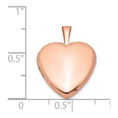 Rose Gold-Plated Sterling Silver Heart Locket – view 5