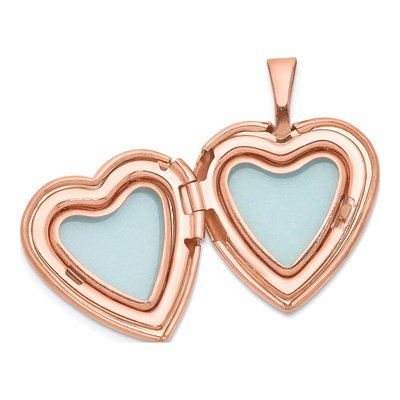 Rose Gold-Plated Sterling Silver Heart Locket – view 6