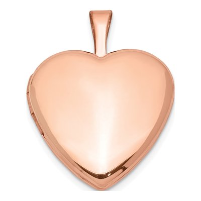 Rose Gold-Plated Sterling Silver Heart Locket