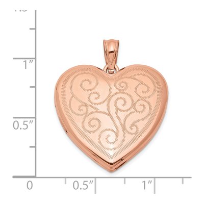 Rose Gold-Plated Sterling Silver Heart Locket – view 5