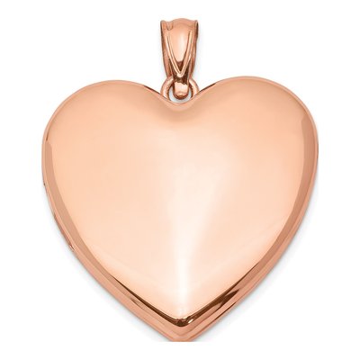 Rose Gold-Plated Sterling Silver Heart Locket