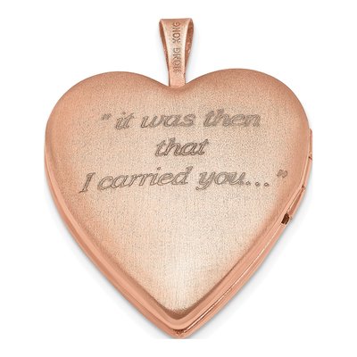 Rose Gold-Plated Sterling Silver Diamond Locket – view 3