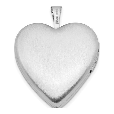Sterling Silver Pink Enamel Flower Heart Locket – view 4