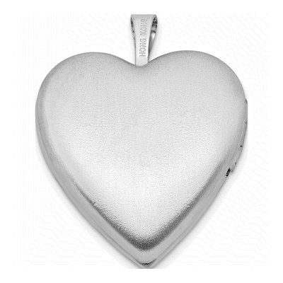 Sterling Silver Green Enamel Heart Clover Locket – view 4