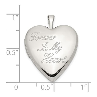 Sterling Silver Forever My Heart Locket – view 6