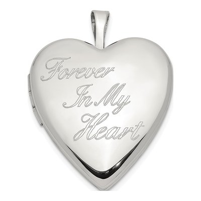Sterling Silver Forever My Heart Locket