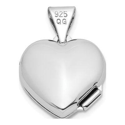 Sterling Silver Floral Mom Heart Locket – view 4