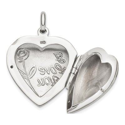 Sterling Silver I Love You Heart Locket – view 5