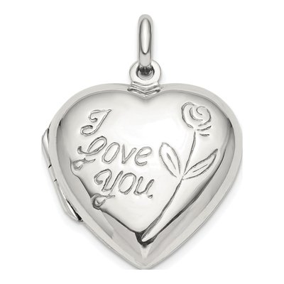 Sterling Silver I Love You Heart Locket