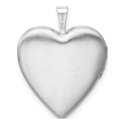 Sterling Silver Diamond Heart Love to Moon Locket – view 4