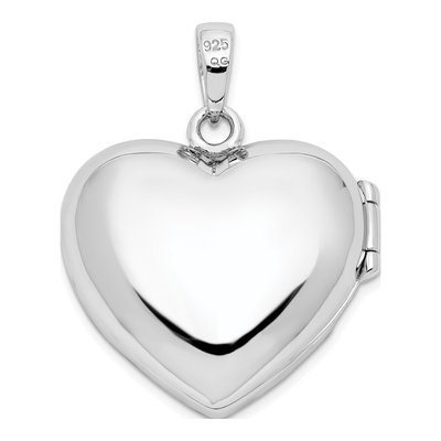 Sterling Silver CZ Heart Locket – view 4