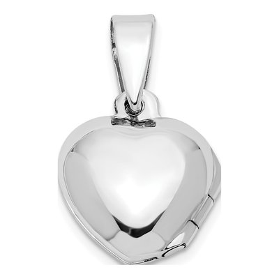 Sterling Silver CZ Heart for Girls Locket – view 4