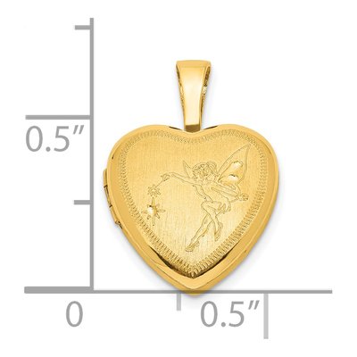 Gold-Plated Sterling Silver Fairy Heart Locket – view 6