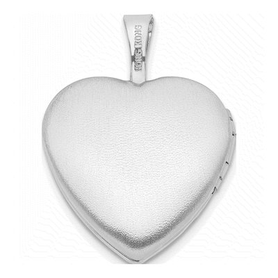 Sterling Silver Paw Print Heart Locket – view 4