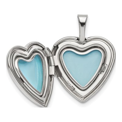 Sterling Silver Paw Print Heart Locket – view 5