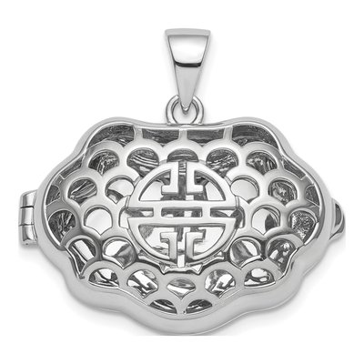 Sterling Silver Chinese Wealth Symbol Locket
