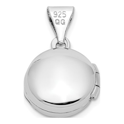 Sterling Silver Girls' Round Locket – view 4