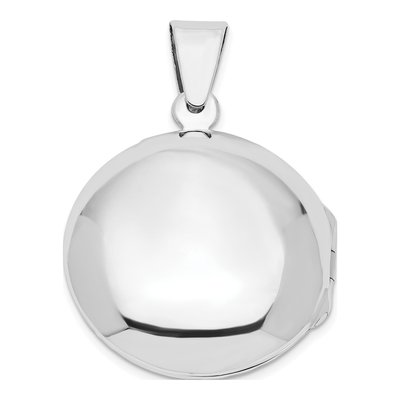 Sterling Silver Textured Circle Locket – view 4