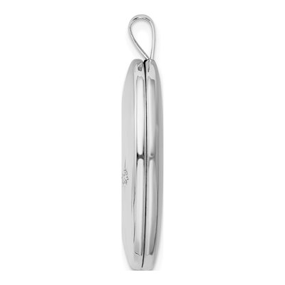 Sterling Silver Diamond Oval Love to Moon Locket – view 3