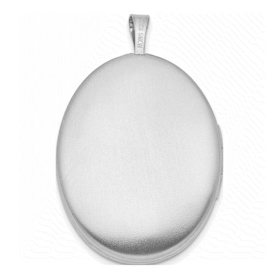 Sterling Silver Diamond Oval Love to Moon Locket – view 4