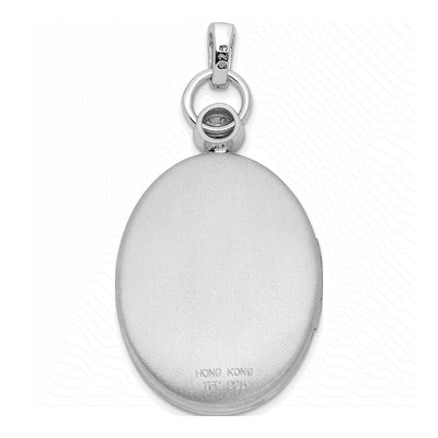 Sterling Silver Diamond Accented Photo Locket – view 4