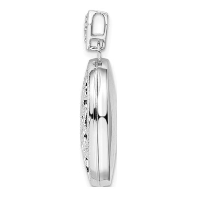 Sterling Silver Diamond Tree Locket – view 3