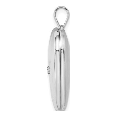 Sterling Silver Diamond Star Heart Ash Holder Locket – view 3