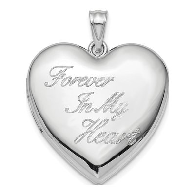 Sterling Silver Heart Ash Holder Locket