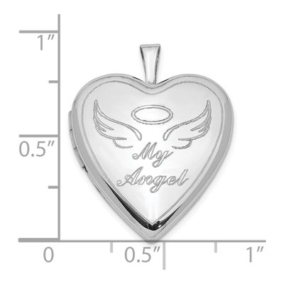 Sterling Silver My Angel Heart Locket – view 6