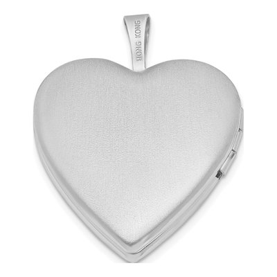 Sterling Silver Pink Cameo Flower Heart Locket – view 4